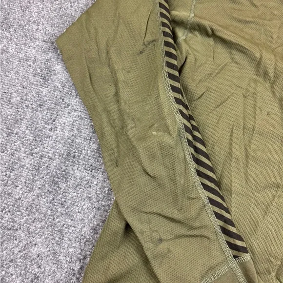 HELLY HANSEN Mens Green Lifa Base layer Stripe Long Sleeved Crew Shirt size: XL - Picture 6 of 12